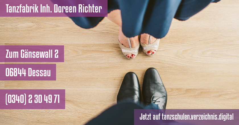 Tanzfabrik Inh. Doreen Richter auf tanzschulen.verzeichnis.digital