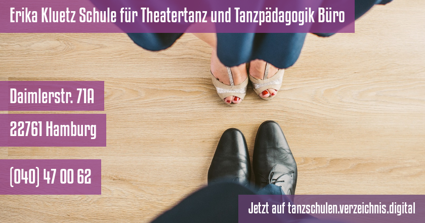 Erika Kluetz Schule für Theatertanz und Tanzpädagogik Büro auf tanzschulen.verzeichnis.digital