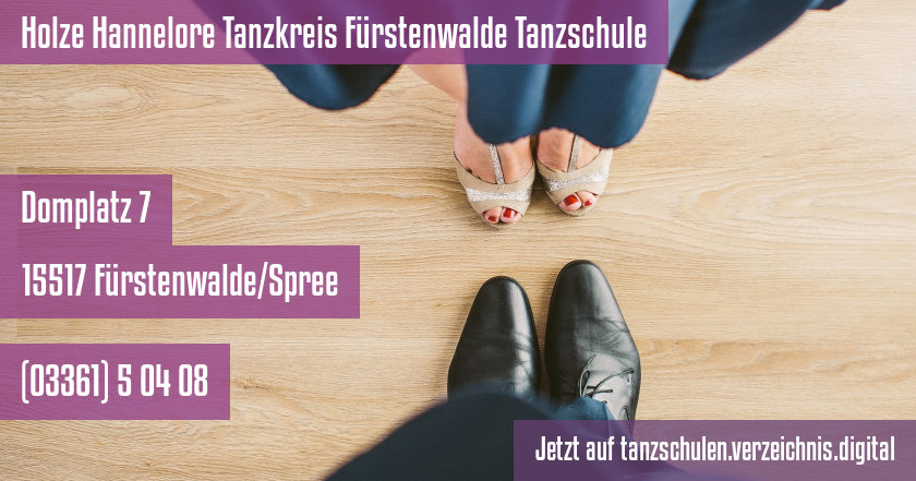 Holze Hannelore Tanzkreis Fürstenwalde Tanzschule auf tanzschulen.verzeichnis.digital