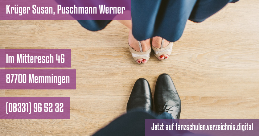 Krüger Susan, Puschmann Werner auf tanzschulen.verzeichnis.digital