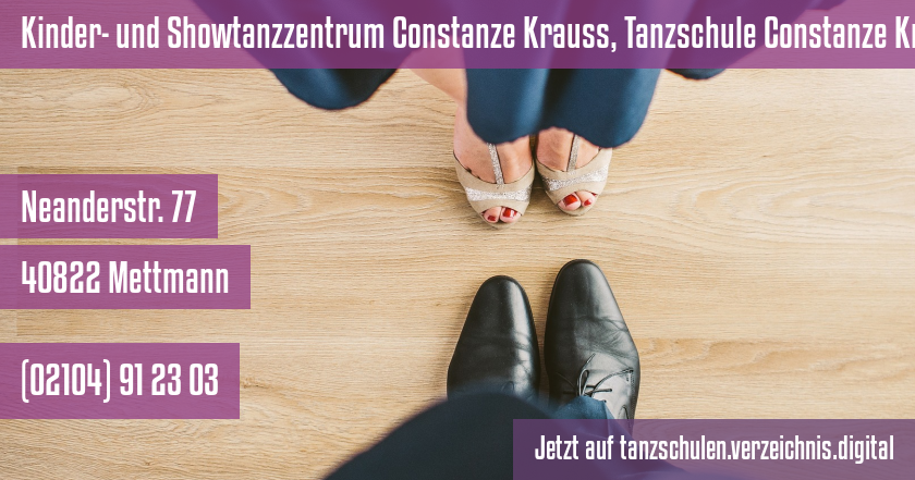 Kinder- und Showtanzzentrum Constanze Krauss, Tanzschule Constanze Krauß auf tanzschulen.verzeichnis.digital