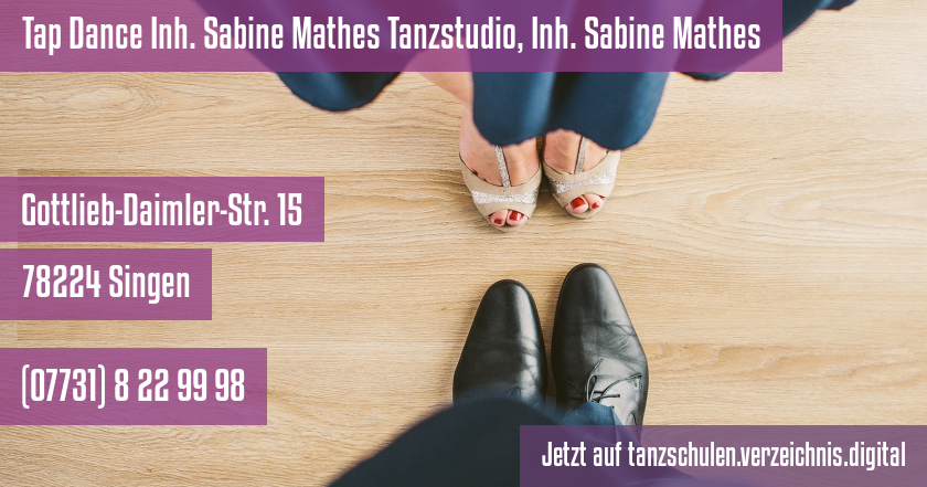 Tap Dance Inh. Sabine Mathes Tanzstudio, Inh. Sabine Mathes auf tanzschulen.verzeichnis.digital