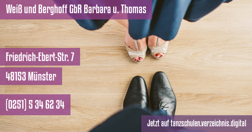 Weiß und Berghoff GbR Barbara u. Thomas auf tanzschulen.verzeichnis.digital