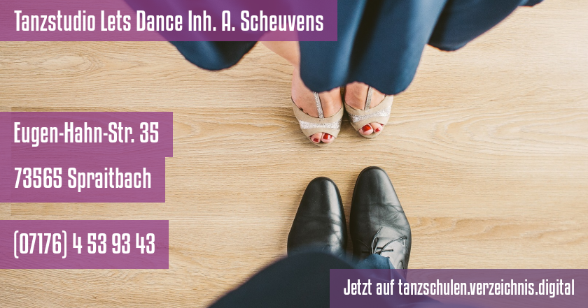 Tanzstudio Lets Dance Inh. A. Scheuvens auf tanzschulen.verzeichnis.digital